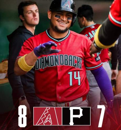 Arizona Diamondbacks defeated the Pittsburgh Pirates 8-7