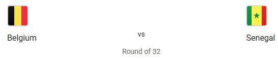 Belgium vs Senegal