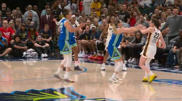 Clark and Bueckers Exchange Words in Fever-Wings Matchup