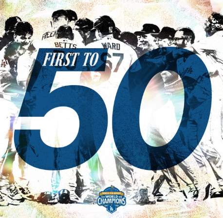 Dodgers Reach 50 Wins First in MLB
