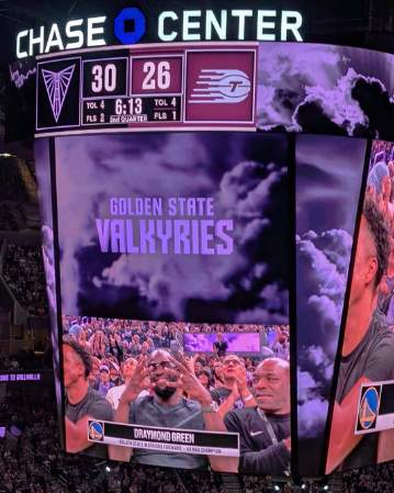 Draymond Green Attends Valkyries Game