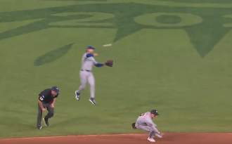 Ernie Clement Jump Throw in 2026 All-Star Game