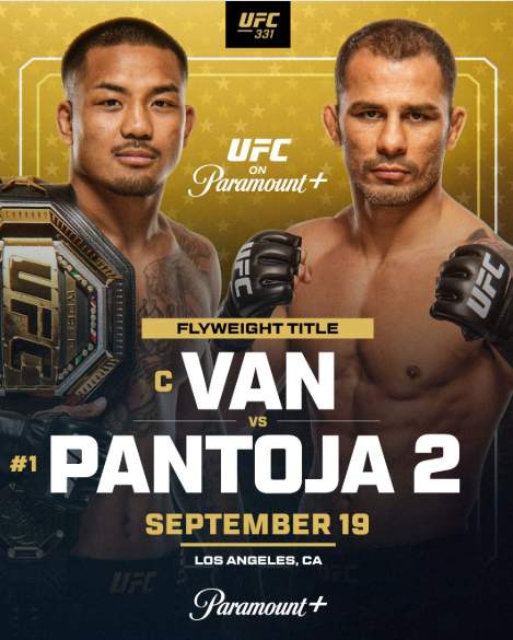 Joshua Van Defends Flyweight Title Against Pantoja at UFC 331