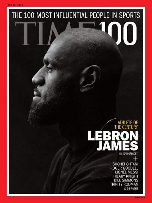 LeBron James On Time Magazine Cover TIME100 Sports