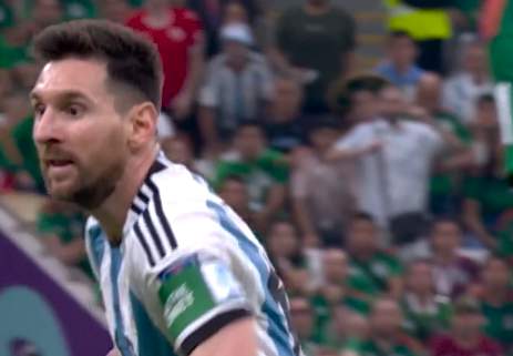 Messi scored 3 goals in world cup match against Algeria
