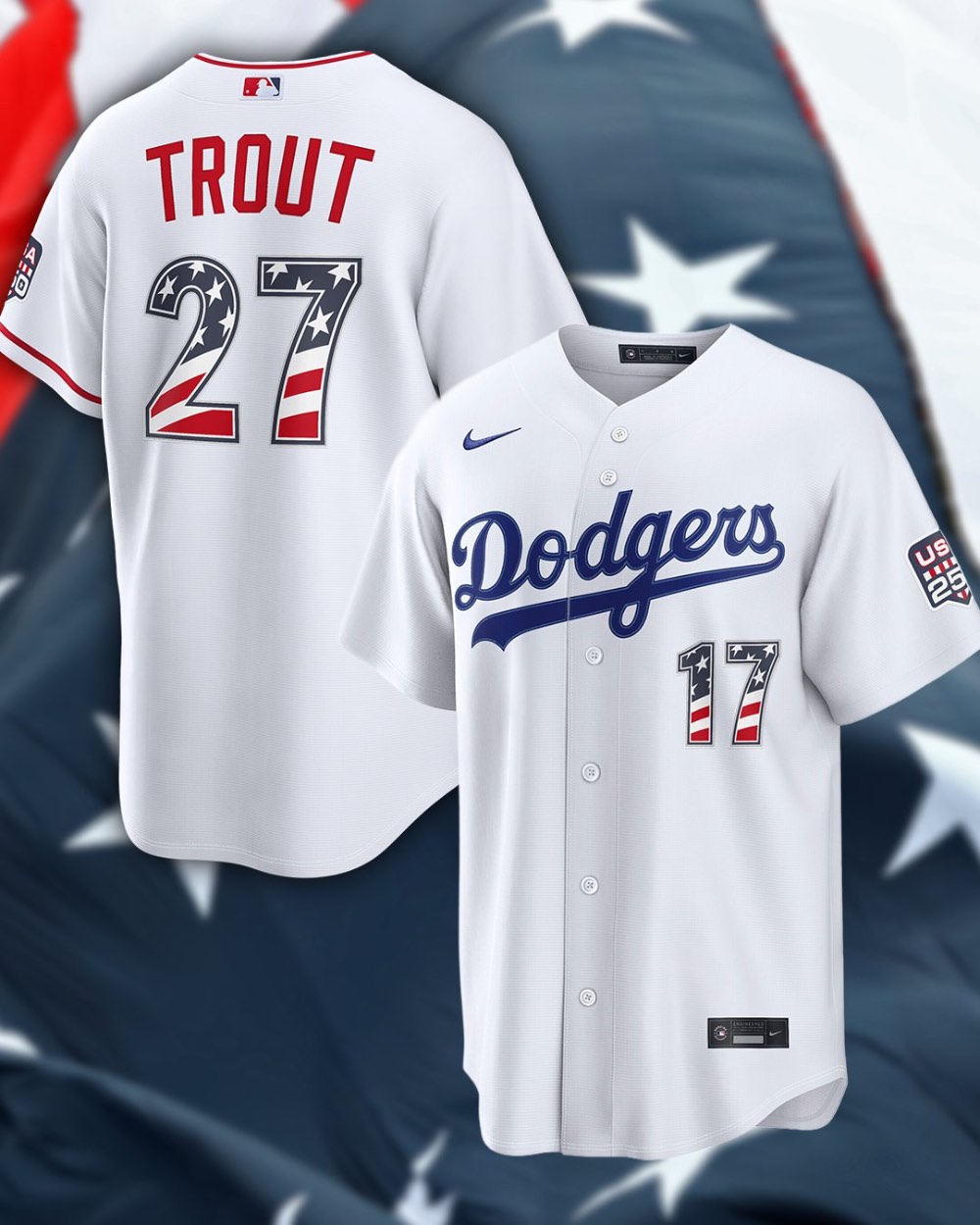 MLB American flag jerseys