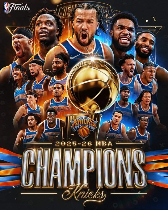 KNICKS ARE THE NBA CHAMPIONS