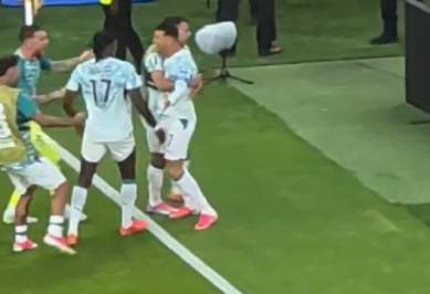 Cristiano Ronaldo and Portugal players celebrate
