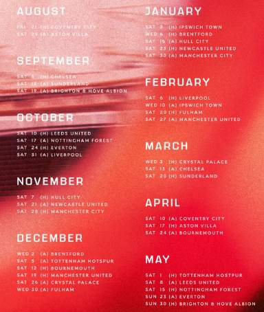 Premier League 2026/27 season fixtures