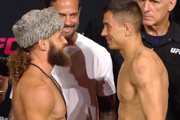 Rafael Fiziev and Manuel Torres (Photo credit: UFC)