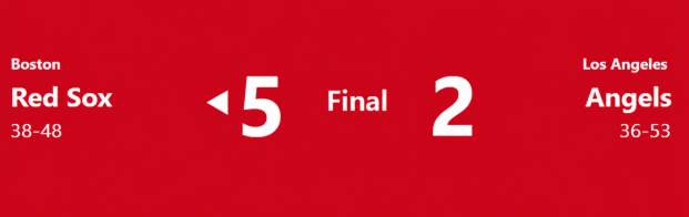 Red Sox Beat Angels 5-2