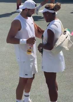 Serena Williams and Grigor Dimitrov