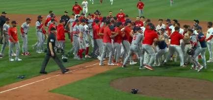 Washington Nationals vs Boston Red Sox brawl