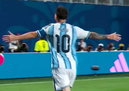 Lionel Messi scored a hat trick against Algeria